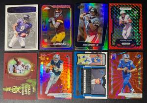 lot 51 image: 8-Card QB Numbered Football Card Lot (Stafford, Dak, and more)