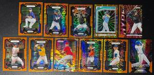 lot 55 image: 11-Card Numbered Baseball Card Lot