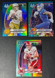 lot 59 image: 3-Card 1st Bowman Rookie QB College Football Card Lot