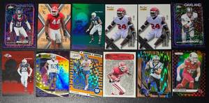 lot 62 image: 12-Card Numbered Football Card Lot