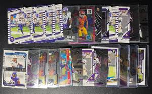 lot 75 image: Jordan Addison 24-Card RookieInsert Minnesota Vikings Football Card Lot
