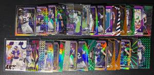 lot 80 image: 31-Card Minnesota Vikings ParallelInsert Football Card Lot (Cousins Jersey Numbered 008399)