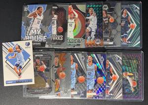 lot 93 image: Ja Morant 13-Card Memphis Grizzlies Basketball Card Lot