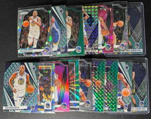 lot 97 image: Golden State Warriors 16-Card Star Parallel Basketball Card Lot