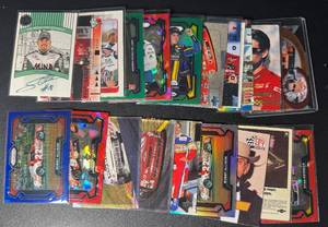 lot 112 image: 21-Card NASCAR ParallelNumberedAuto Card Lot