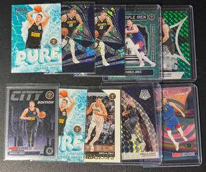 lot 131 image: Nikola Jokic 10-Card Basketball Card Lot