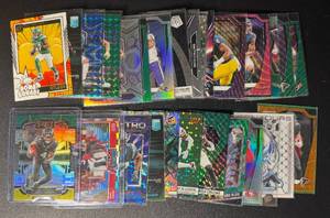 lot 144 image: 28-Card Superstar WR NFL Football Card InsertParallelRookie Lot