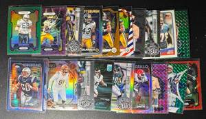 lot 152 image: 19-Card Superstar NFL Defenders ParallelInsert Football Card Lot (Smith, Polamalu, Hendrickson, and more)