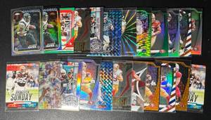 lot 153 image: 23-Card Superstar TE NFL ParallelInsert Football Card Lot (Gates, Kittle, Davis, and more)