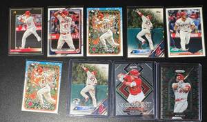 lot 155 image: Mike Trout 9-Card Los Angeles Angels MLB Baseball Card Lot