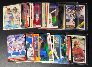 lot 164 image: Mike SchmidtDon Mattingly 32-Card MLB Baseball Card Lot