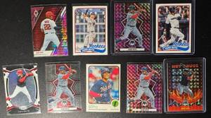 lot 170 image: Juan Soto 9-Card ParallelInsert Baseball Card Lot