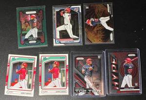 lot 171 image: James Wood RookieInsert 7-Card Baseball Card Lot