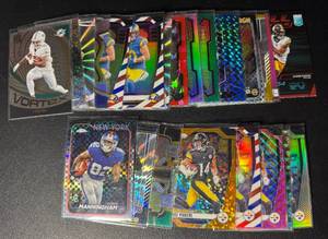 lot 173 image: 23-Card Star WR ParallelInsert Football Card Lot (Pickens, Kupp, and more)