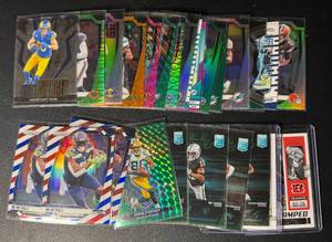 lot 175 image: 26-Card Star WR ParallelInsert Football Card Lot (Metcalf, Hopkins, and more)