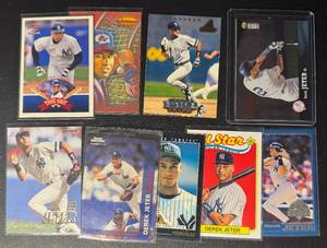 lot 178 image: Derek Jeter New York Yankees 9-Card MLB Baseball Card Lot
