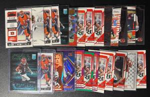 lot 196 image: JaMarr Chase 26-Card InsertParallelBase Cincinnatti Bengals Football Card Lot
