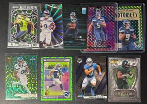 lot 219 image: Kenneth Walker Super Bowl MVP 9-Card Seattle Seahawks ParallelInsert Football Card Lot