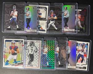 lot 224 image: CJ Stroud 12-Card Houston Texans RookieParallel Football Card Lot