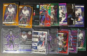 lot 245 image: Derrick Henry 15-Card Baltimore Ravens Football Card Lot