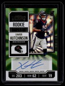 lot 16 image: Xavier Hutchinson Auto RC 2023 Contenders #149 Rookie Football Card