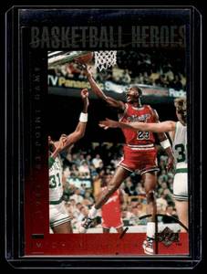 lot 38A image: Michael Jordan 1994 Upper Deck Basketball Heroes #38 Basketball Card