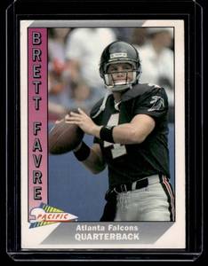 lot 48A image: Brett Favre RC 1991 Pacific #551 Rookie Football Card