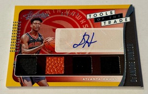 lot 28A image: DeAndre Hunter Auto Relic 175 2019-20 Absolute Memorabilia Tools of the Trade #TT4-DAH Numbered 018175 Basketball Card