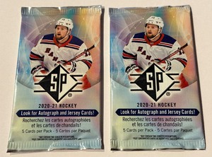 lot 49A image: 2020-21 SP Hockey 2 Pack Lot