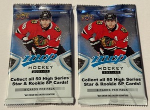 lot 50A image: 2021-22 UD MVP Hockey 2 Pack Lot