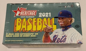 lot 6A image: 2021 Topps Heritage Baseball High Number Series 24 Pack Box - NewSealed