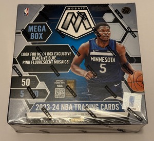 lot 7A image: 2023-24 Mosaic Basketball Mega Box - New Sealed