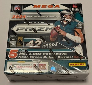lot 8A image: 2024 Prizm Football Mega Box - NewSealed