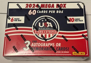 lot 14A image: 2024 USA Baseball Stars & Stripes Mega Box - NewSealed