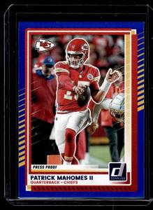lot 55A image: Patrick Mahomes Press Proof SP 2005 Donruss #48 Football Card