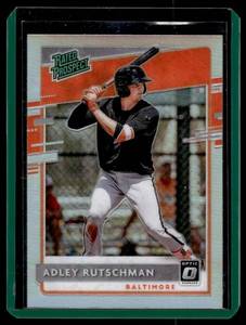 lot 57A image: Adley Rutschman RC Refractor Prizm 2020 Donruss Optic #RP-13 Rookie Baseball Card