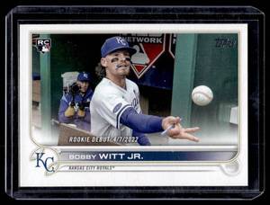 lot 63A image: Bobby Witt Jr. RC 2022Topps Update #US187 Rookie Baseball Card