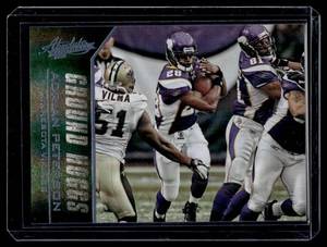 lot 72A image: Adrian Peterson 100 2012 Absolute Ground Hogs #12 Numbered 095100 Minnesota Vikigns Football Card