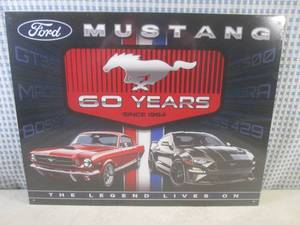 (EC1) Ford Mustang 60 Years Tin Sig...