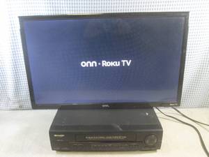 (A-1) 24" Onn Roku LED TV and Sharp...