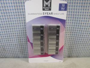 lot 58 image: (G-1) 10-Pack of 9V Batteries Use b...