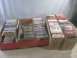 lot 93 image: (G-1) Assorted CDs, Cassettes and ...
