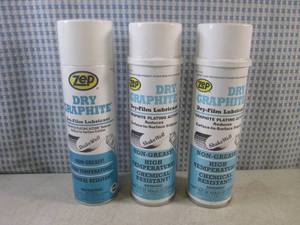 lot 119 image: (BS) 3 Cans of Zep Dry Graphite Dry...