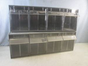 lot 137 image: (BR3) 2 - 4-Bin Organizers Plastic ...