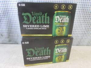 lot 444 image: (B-3) 2 - 6-Packs of Liquid Death S...