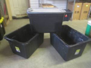 lot 147 image: (BR3) 2 - 27-Gallon Heavy Duty Tote...