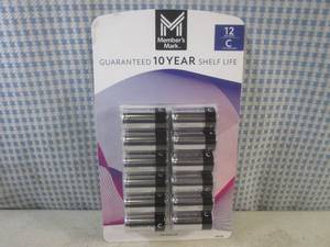lot 155 image: (FS) 12-Pack of C Batteries Exp. 12...