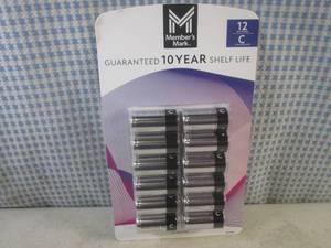 lot 158 image: (FS) 12-Pack of C Batteries Exp. 12...