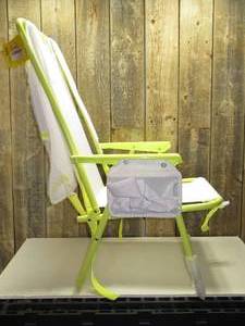 lot 8 image: Outdoor Portable Backpack Beach Chair White - Sun Squad