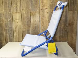 lot 57 image: Outdoor Portable Low Seat Beach Sand Chair Blue - Sun Squad